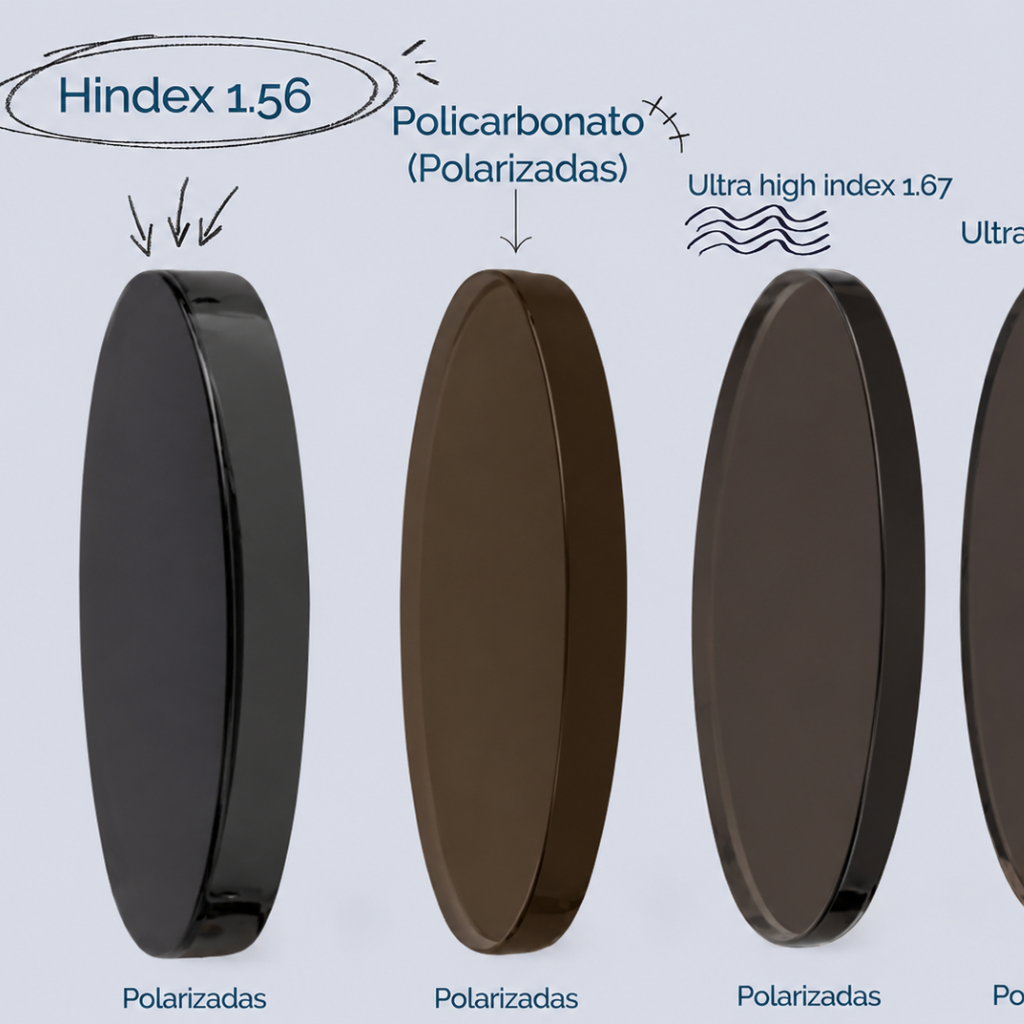 Micas índice 1.56 polarizadas