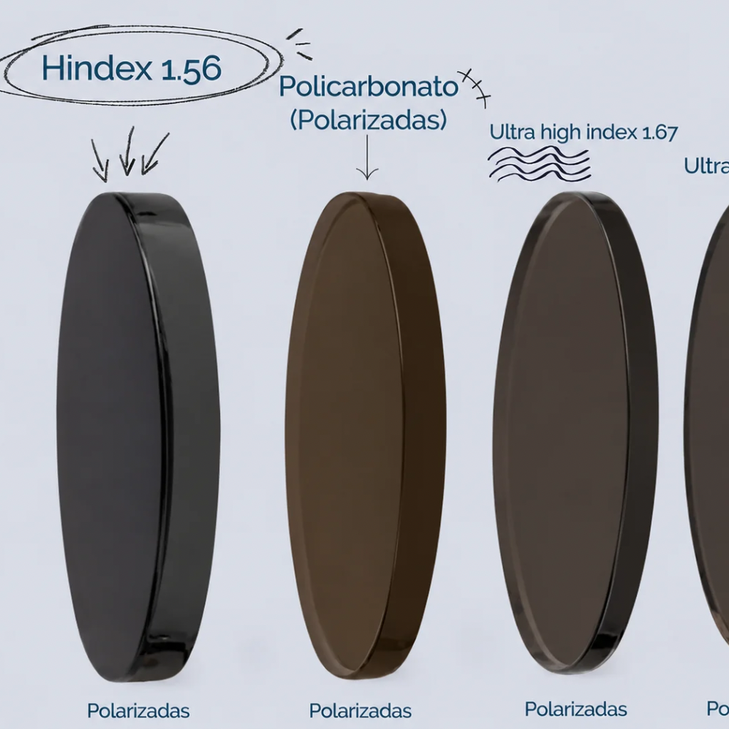 Micas alto índice 1.67 polarizadas